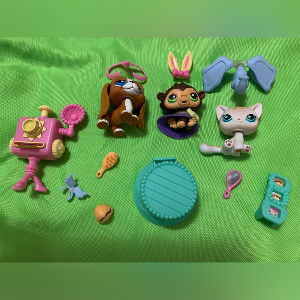 Hasbro LPS Littlest Pet Shop In the Picture Set w/ Accessories (#222 #223 #224)